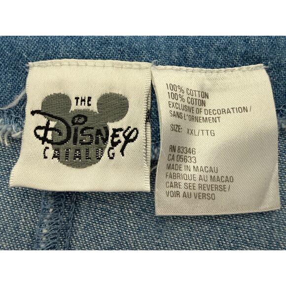 Vintage Disney Catalog Winnie the Pooh Denim Jumper Dress Womens XXL Tigger - Picture 11 of 12